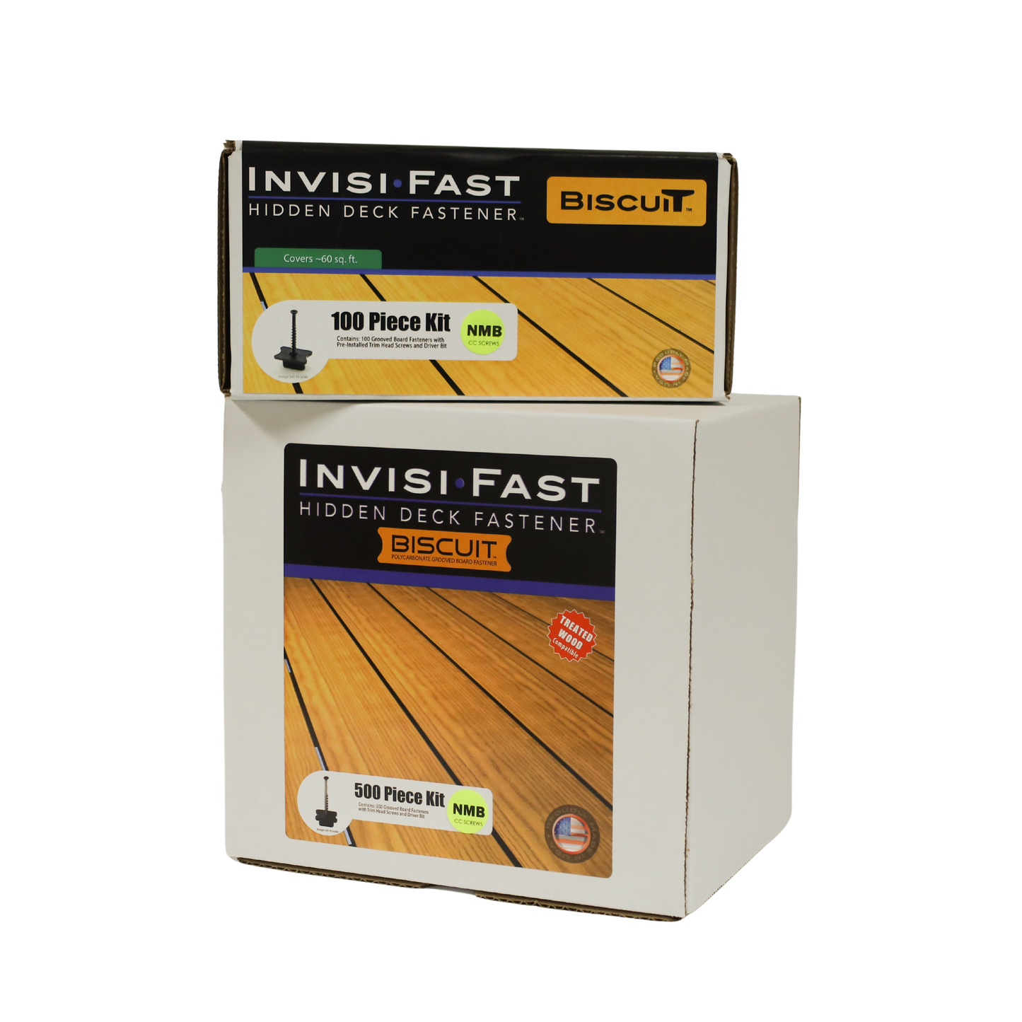 BISCUIT Grooved Hidden Deck Fastener - NMB for most deck boards