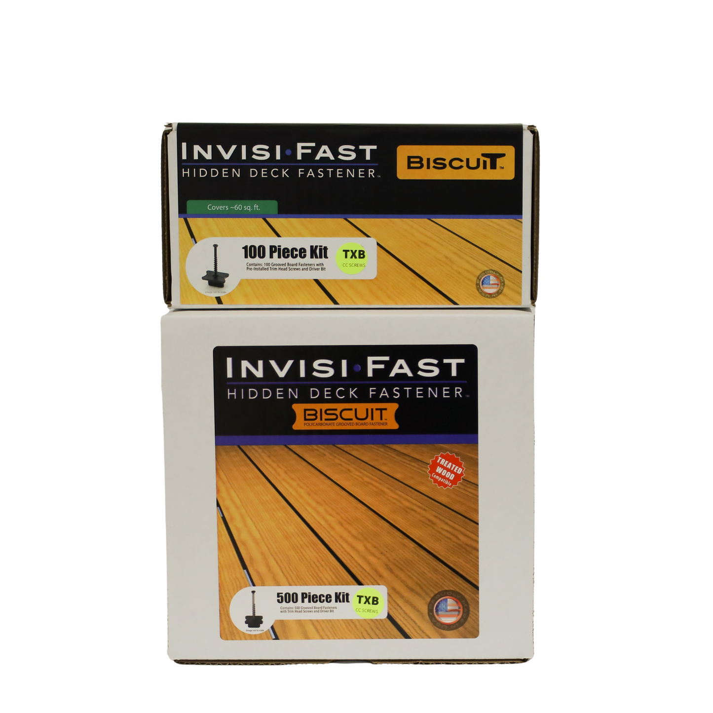 BISCUIT Hidden Grooved Deck Fastener - TXB for TREX Decking