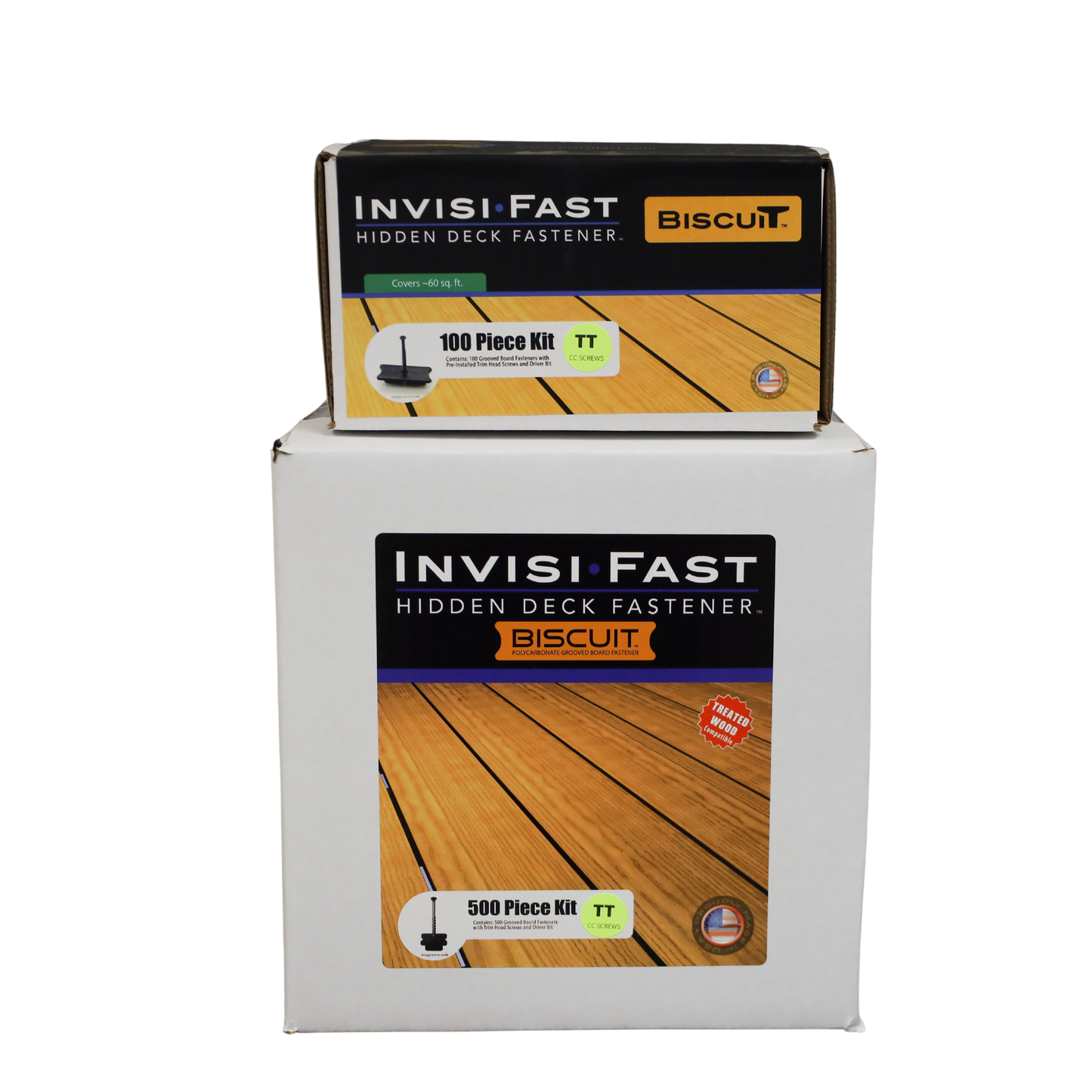 BISCUIT Grooved Hidden Deck Fastener - TT for TimberTech or Azek