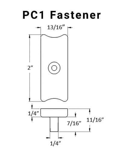 BISCUIT Hidden Deck Fastener - PC1