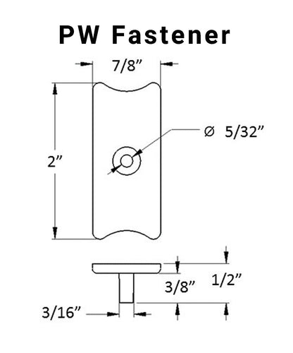 BISCUIT Hidden Deck Fastener - PW for Fiberon and others