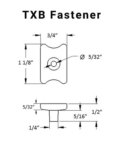 BISCUIT Hidden Deck Fastener - TXB for TREX Decking